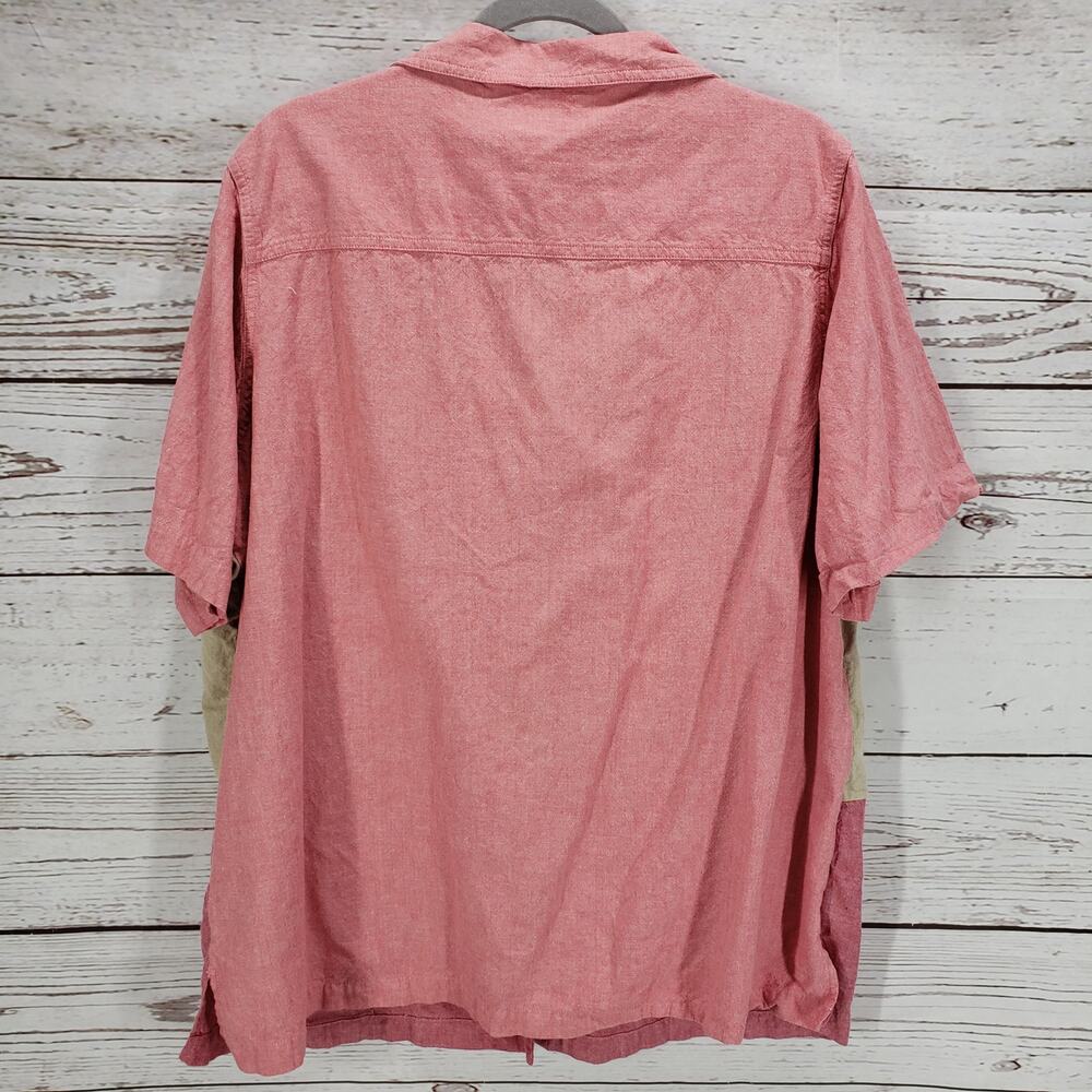 Bobbie Brooks Woman Pink Beige 100%Cotton Embroidered Top Size 22/24W - Picture 11 of 13